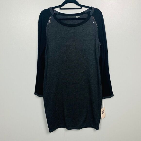 NWT Ivanka Trump Long Sleeve Sweater Sheath Dress Size Large - Picture 1 of 6